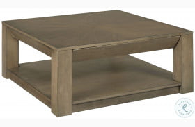 Paulson Cocoa Square Drawer Coffee Table