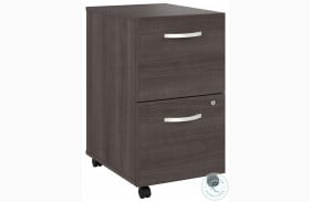 Studio A Storm Gray 2 Drawer Mobile File Cabinet