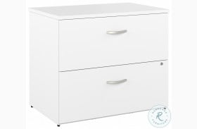 Studio A White 2 Drawer Lateral File Cabinet