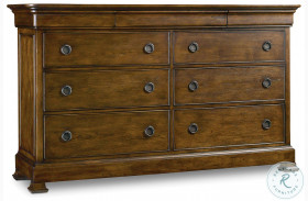 Archivist Dark Wood Nine Drawer Dresser