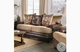 Fletcher Brown And Tan Loveseat