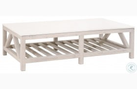 Spruce White Wash Pine And Quartz Coffee Table
