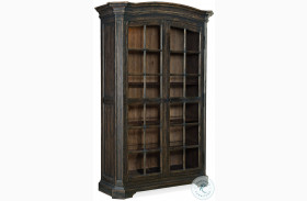 Mullins Prairie Antique Varnish Rich Dark Display Cabinet