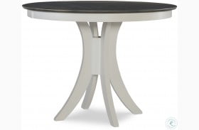 Cosmopolitan White and Gray Siena 48" Round Counter Height Dining Table