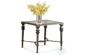 Lido Burnished Bronze Square End Table