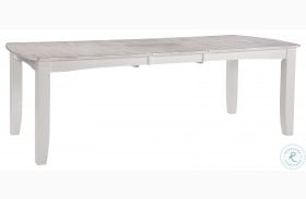 Hampton Chalk And White Butterfly Leaf Bow Dining Table