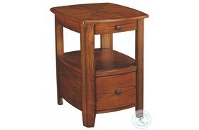 Primo Warm Medium Brown Chairside Table