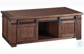 Budmore Brown Rectangular Cocktail Table