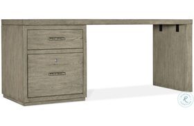 Linville Falls Soft Smoked Gray 72" Desk with One File Cabinet