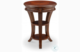 Winslet Cherry Finish Round Accent Table