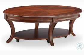 Winslet Cherry Oval Cocktail Table