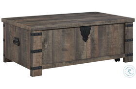 Hollum Rustic Brown Lift Top Cocktail Table