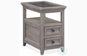 Paxton Place Dovetail Grey Chairside Table