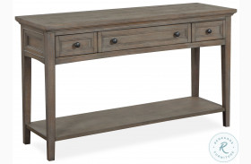 Paxton Place Dovetail Grey Rectangle Sofa Table
