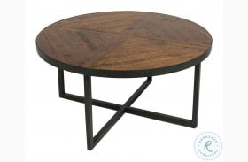Foley Antique Pine And Black 36" Coffee Table