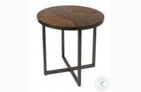 Foley Antique Pine And Black 24" End Table