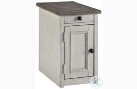 Bolanburg Antique White Weathered Gray Chair Side End Table