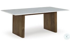 Isanti Light Brown And White Cocktail Table