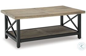 Bristenfort Brown And Black Cocktail Table
