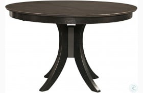 Cosmopolitan Coal and Black Siena 48" Round Dining Table