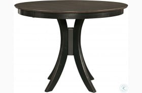 Cosmopolitan Coal and Black Siena 48" Round Counter Height Dining Table