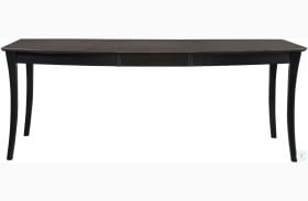 Cosmopolitan Coal and Black Salerno Butterfly Extendable Dining Table