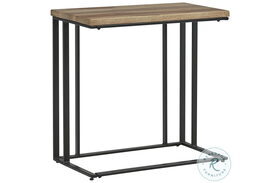 Bellwick Natural And Black Chairside End Table