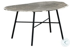 Laverford Chrome And Black Coffee Table