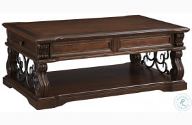 Alymere Rustic Brown Lift Top Cocktail Table