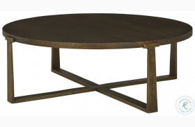 Balintmore Brown And Gold 50" Coffee Table