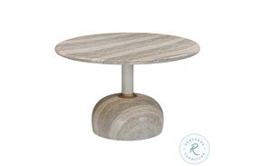 Omaha Concrete Faux Travertine 48" Round Dining Table