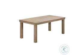 Cassie Natural 75" Rectangular Outdoor Dining Table