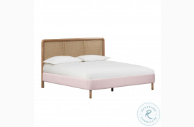 Kavali Blush Full Upholstered Panel Bed