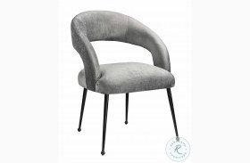 Rocco Slub Grey Dining Chair