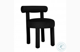 Carmel Black Velvet Dining Chair