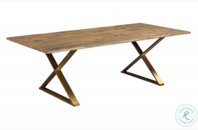 Leah Brown and Gold Dining Table