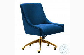 Beatrix Navy Adjustable Swivel Office Chair