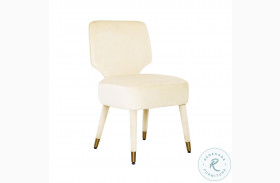 Athena Cream Velvet Dining Chair by Inspire Me Home Decor