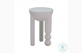 Morse White wood Accent Table