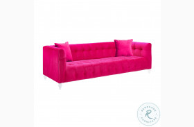 Bea Pink Velvet Sofa