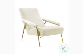 Abbey Cream Velvet Chair