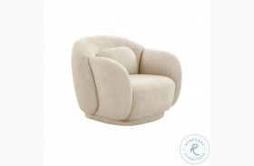 Misty Cream Boucle Accent Chair