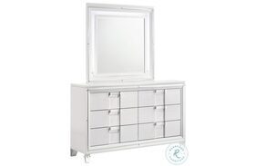 Charlotte White Dresser With Mirror