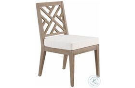 Coastal Living La Jolla Canvas Natural Outdoor Dining Side Chair
