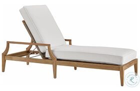 Coastal Living Chesapeake Canvas Natural Outdoor Chaise Lounge