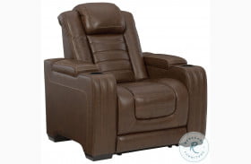 Backtrack Chocolate Power Recliner With Power Headrest