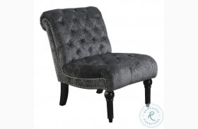 Hardy Deep Charcoal Armless Accent Chair