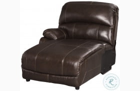 Hallstrung Chocolate LAF Press Back Power Chaise