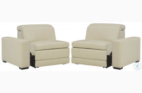 Texline Sand Power Reclining RAF and LAF Chairs with Arms