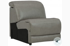Correze Gray Armless Chair With Manual Headrest